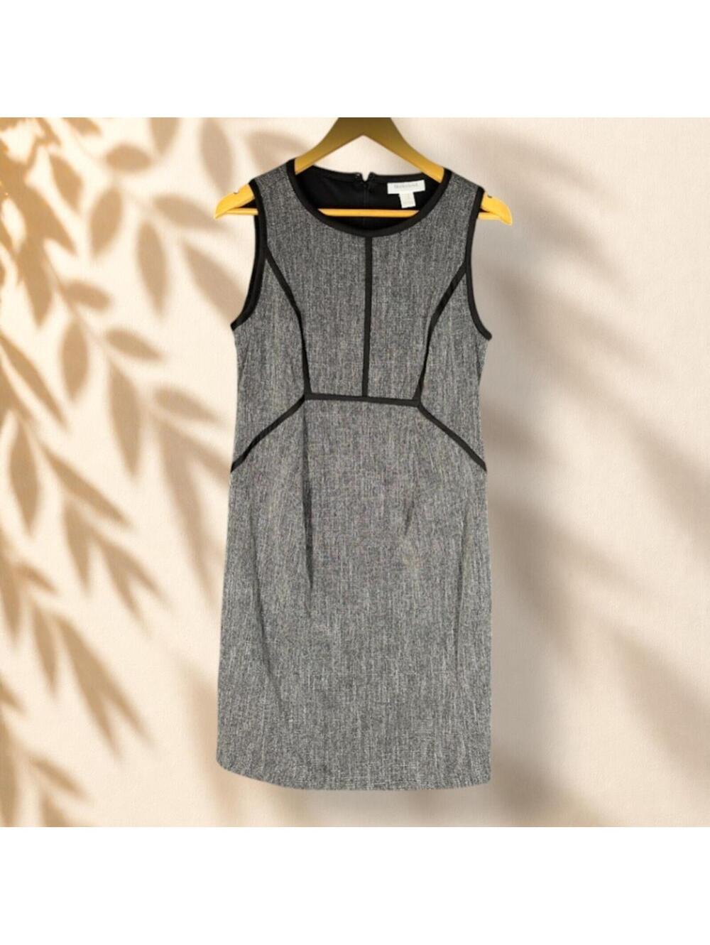 Motherhood Maternity Dress Women M Medium Gray Shift Midi Zipper Lined Casual